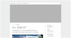 Desktop Screenshot of jospfaff.com